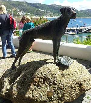 Just Nuisance statue in Simonstown
